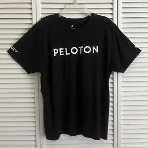 Peloton Century Club 100 short sleeve t shirt Black & White adult medium rare